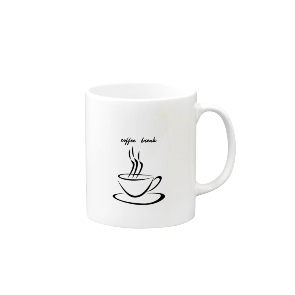 KIILOのコーヒーブレイク Mug :right side of the handle