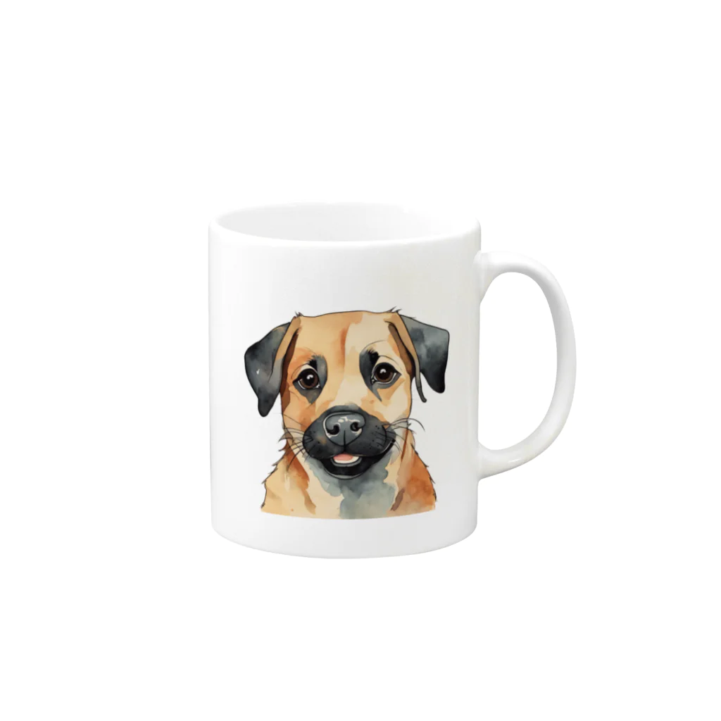 ワッフル ショップのDuke (デューク) Mug :right side of the handle