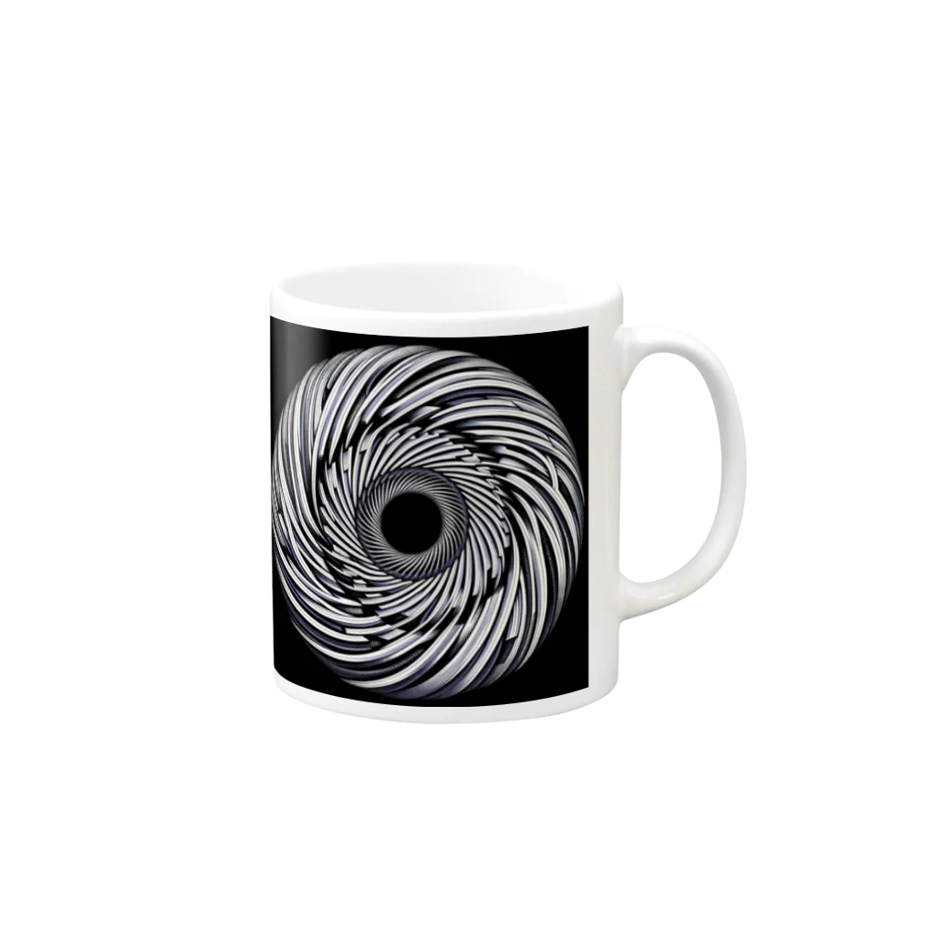 Dexsterのoptical illusion 01 Mug :right side of the handle