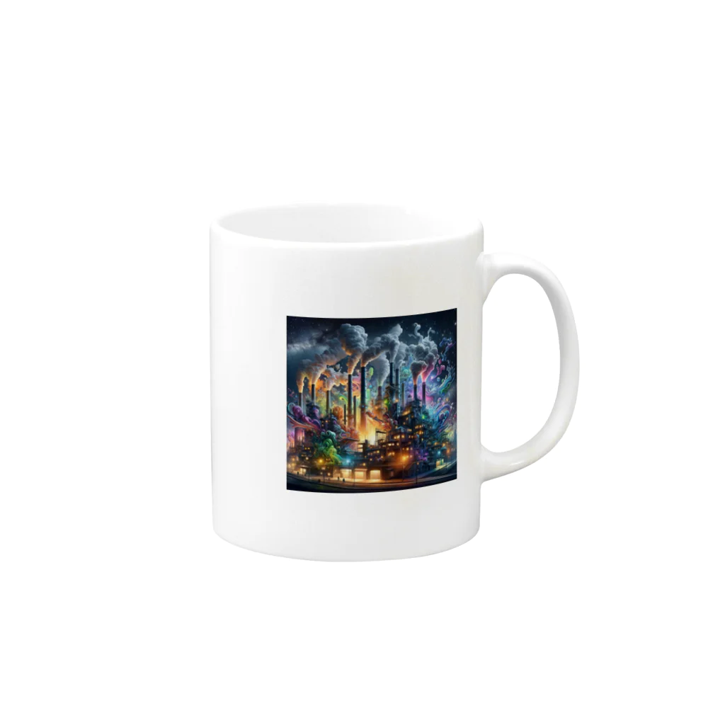 8PVMのクリエイトファクトリー Mug :right side of the handle