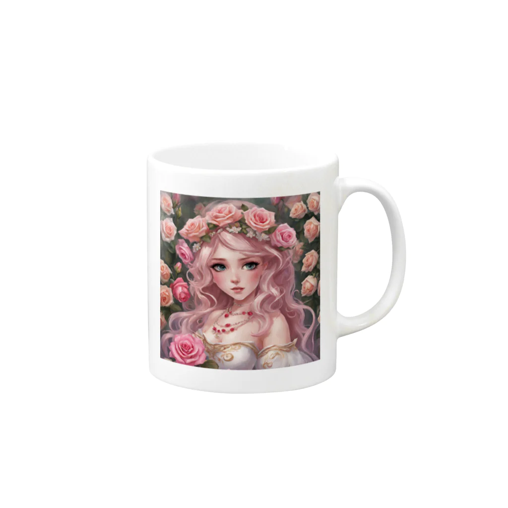 Manami1029のRosePrincess Mug :right side of the handle