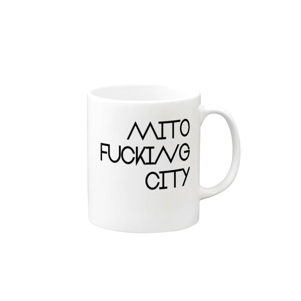 piaopiaoの#8 MITO FU*KING CITY マグカップの取っ手の右面