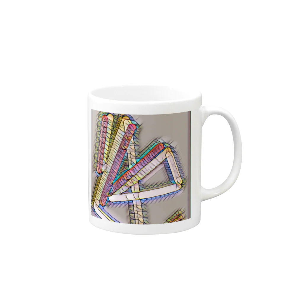 NaROOMの【Abstract Design】No title - Mosaic🤭 Mug :right side of the handle