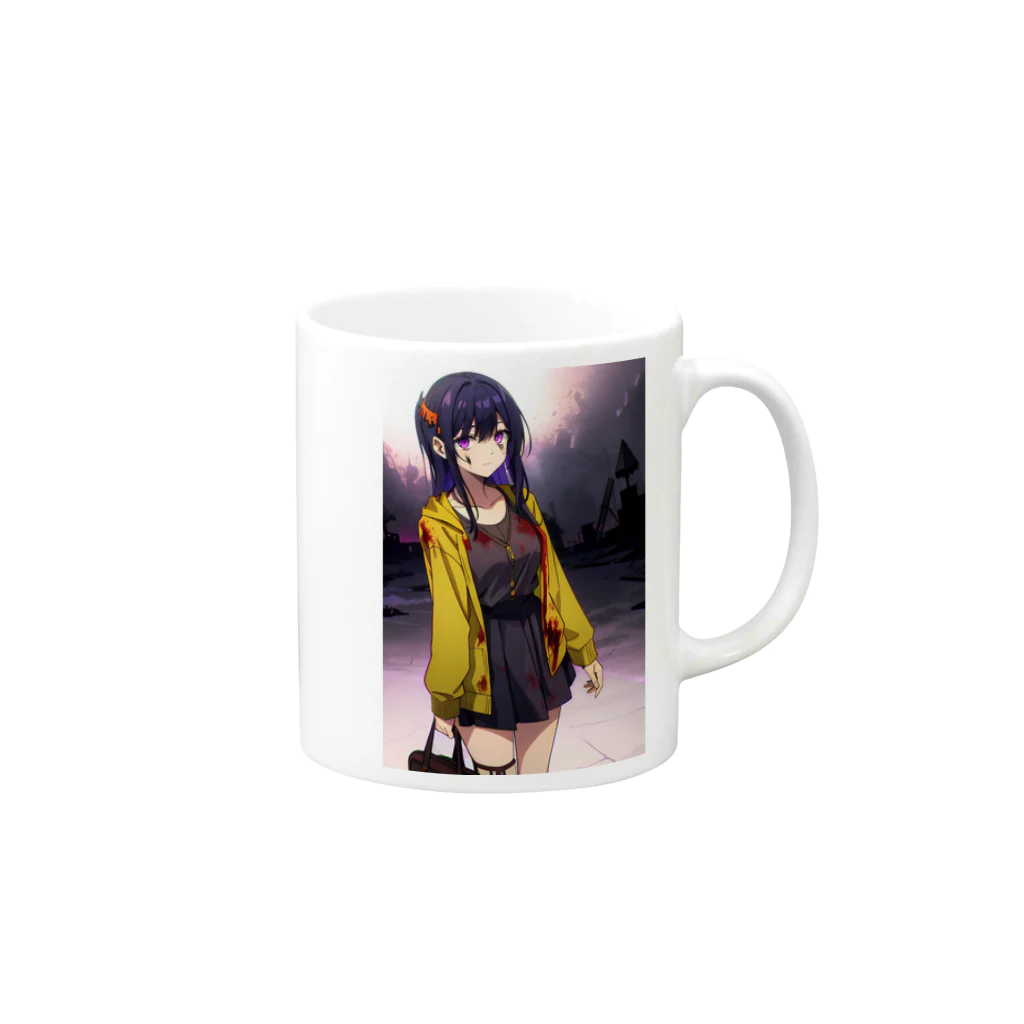 ほっこりアニメマートのゾンビィ～10 Mug :right side of the handle