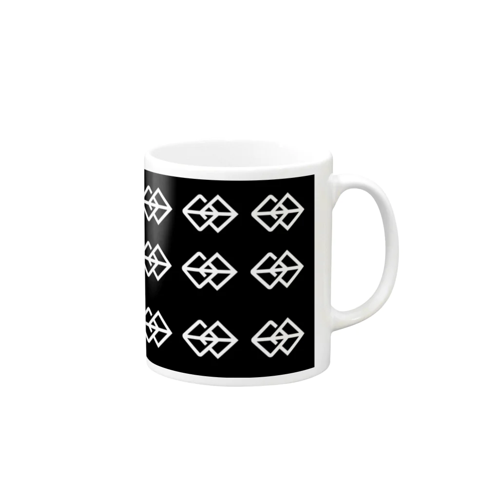 ONEOFFの【シンボルマーク/ブラック】ONEOFFマグカップ Mug :right side of the handle