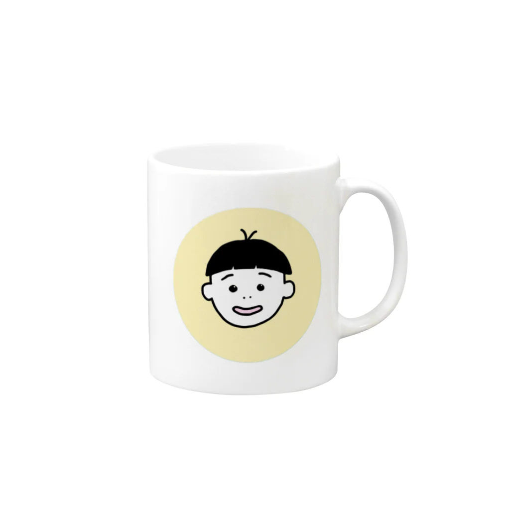 しまうまのひーくん◯ Mug :right side of the handle