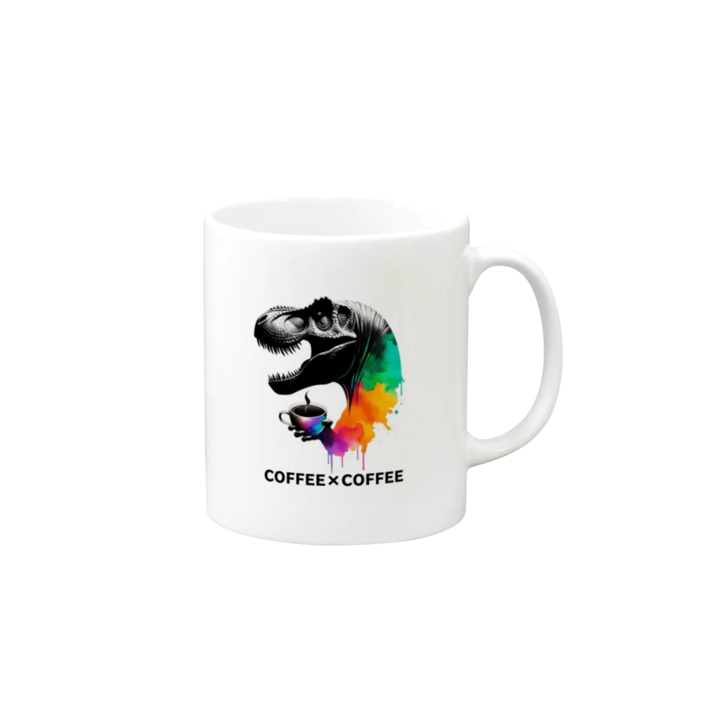 ディノアートラボ✴︎DINO ART LABの COFFEE×COFFEE Mug :right side of the handle