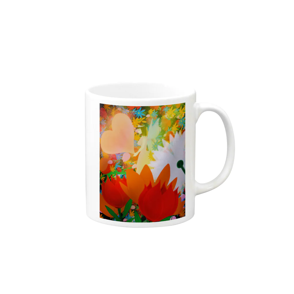 haa-taのお花畑で願う Mug :right side of the handle