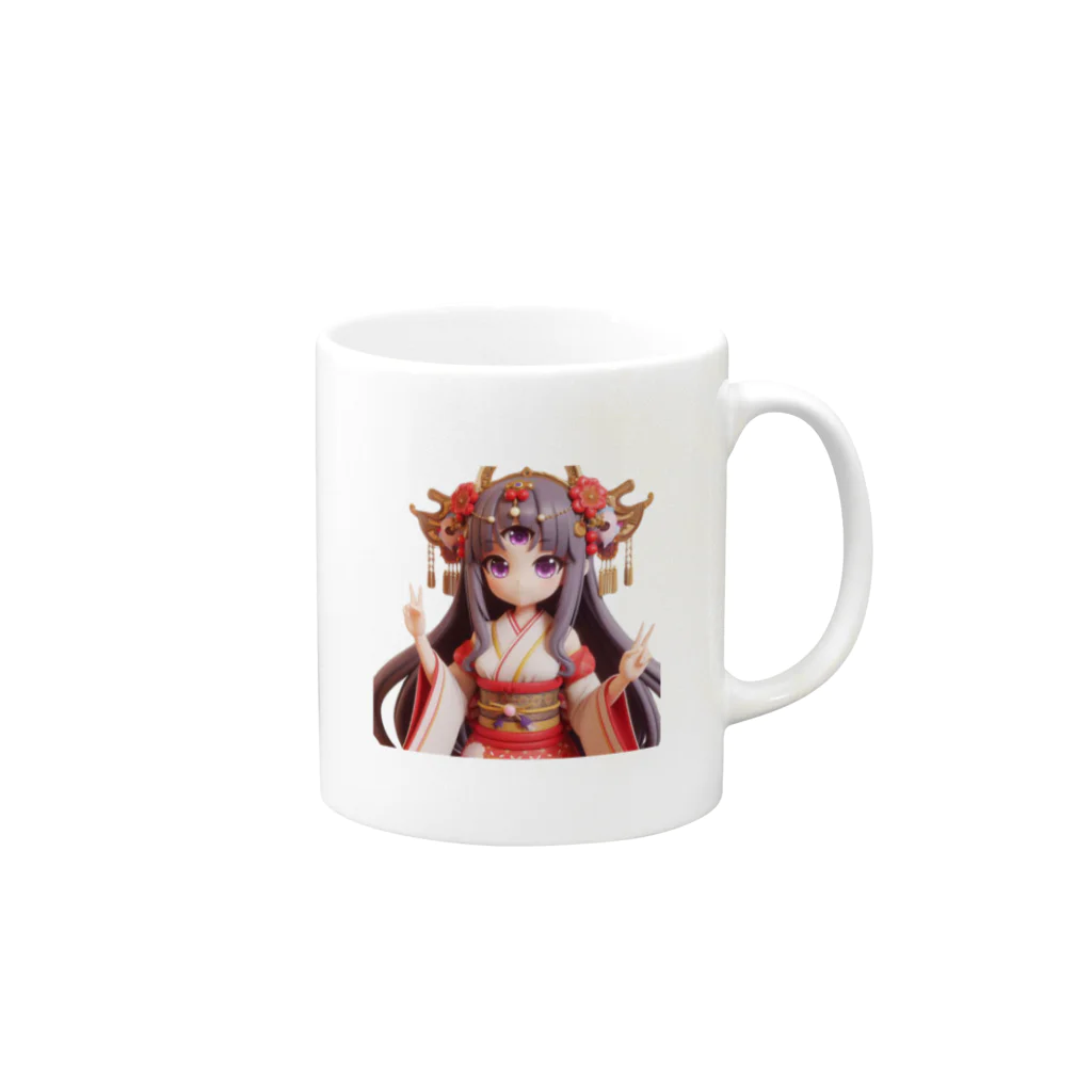 いろいろTOSIVOの巫女キャラグッズ、３つ目の巫女登場！ Mug :right side of the handle