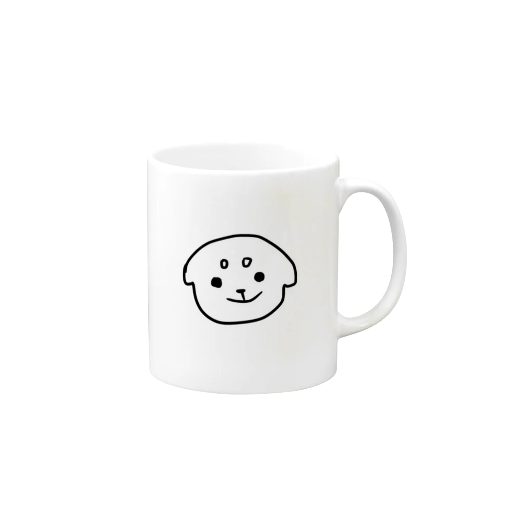 みいみのわんわんマグカップ Mug :right side of the handle