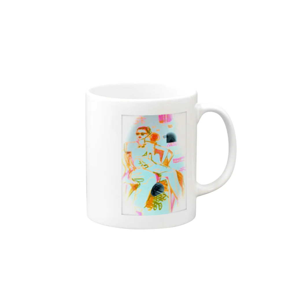 ほとみちゃんのできる女 Mug :right side of the handle