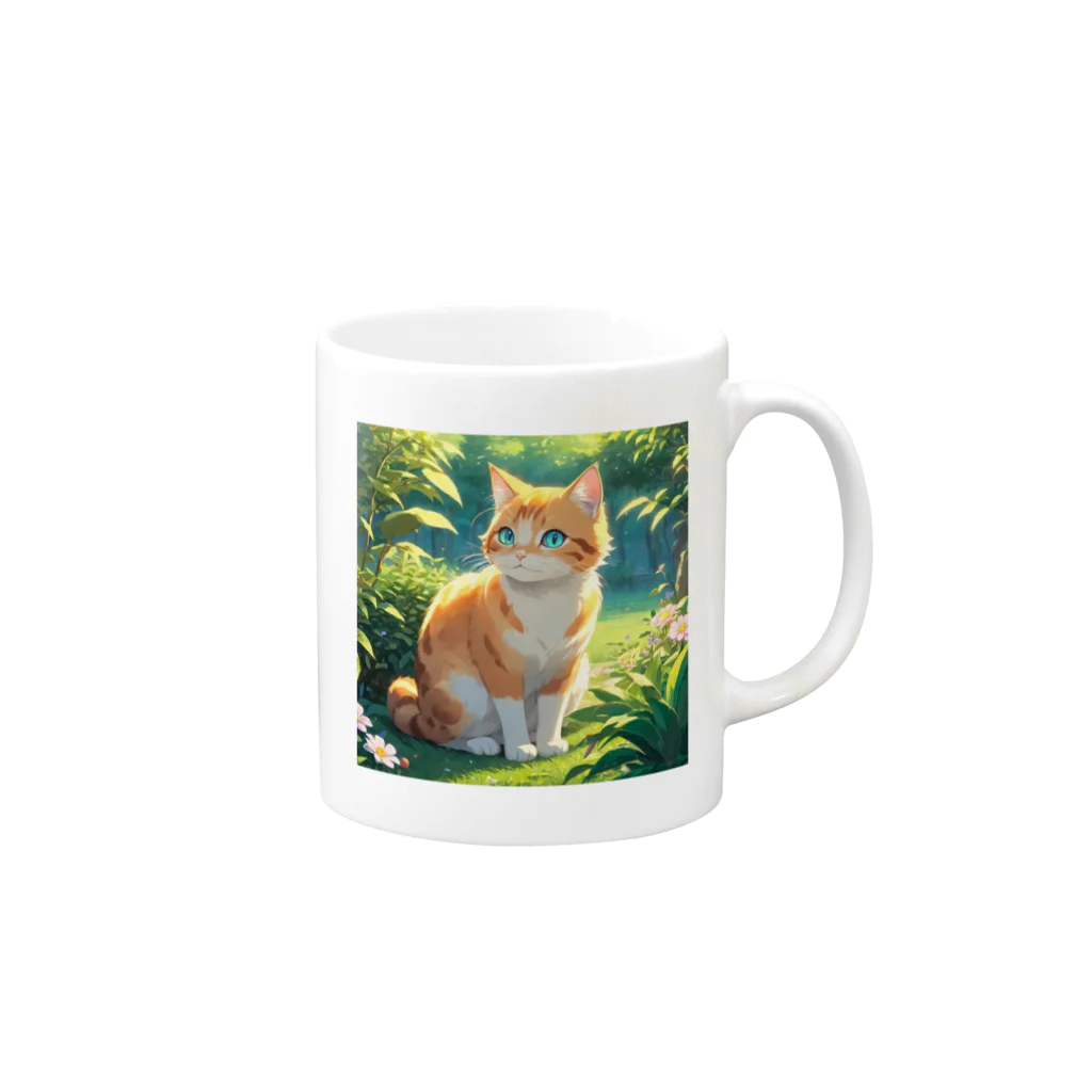 みみかきるーむのファンタジー猫 Mug :right side of the handle