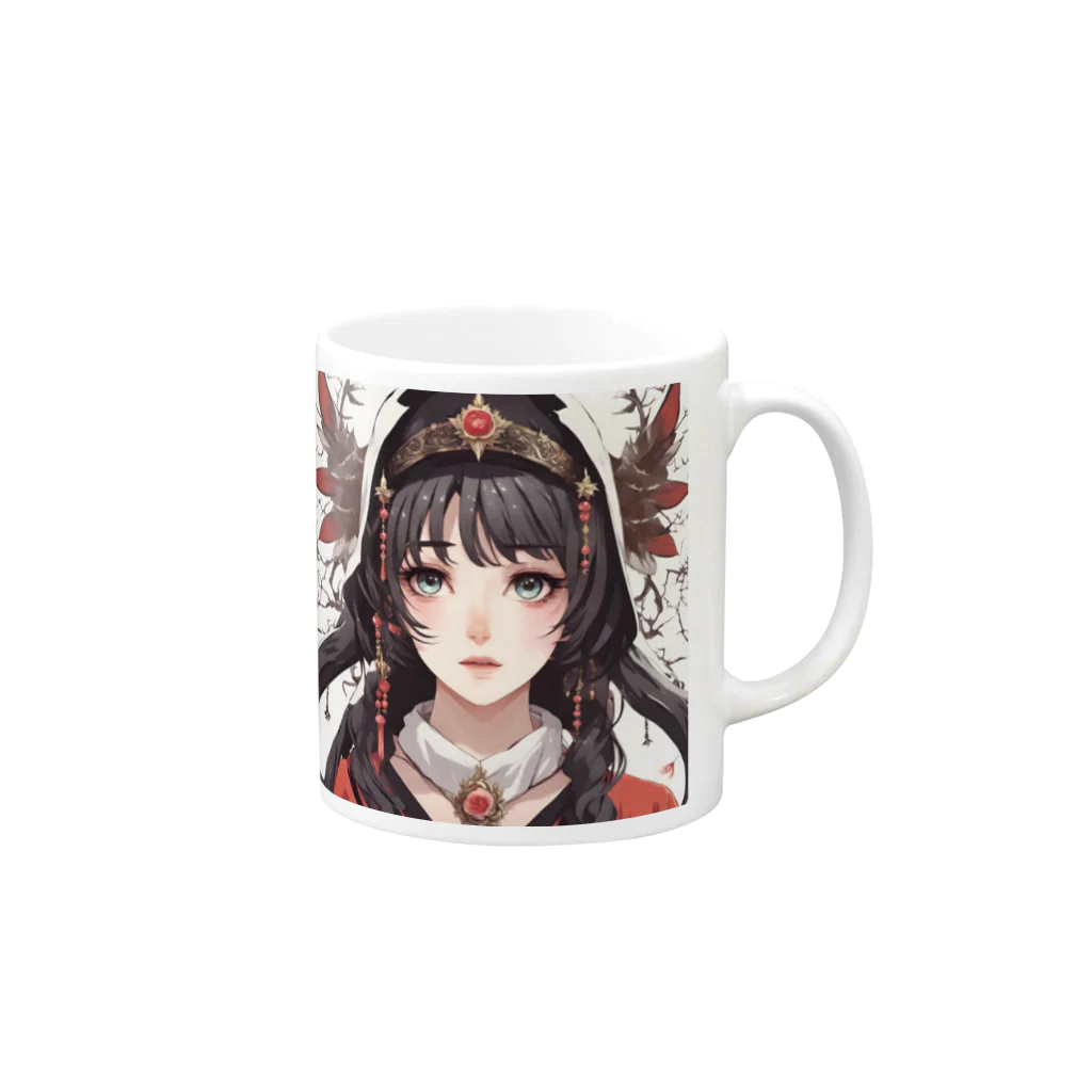 プリンゴブリンのカルト子さん Mug :right side of the handle