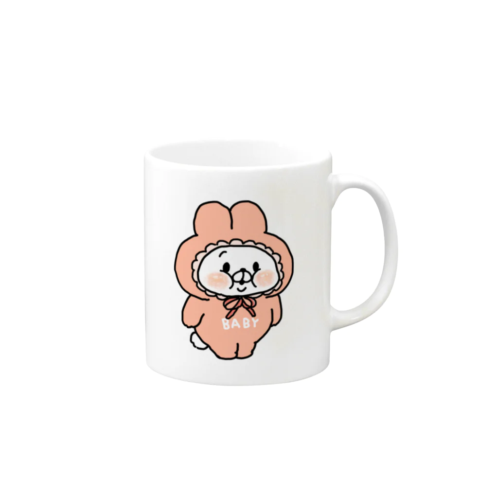 saimari＠LINEスタンプ販売中のBABY？ぶーぶーちゃん2 Mug :right side of the handle