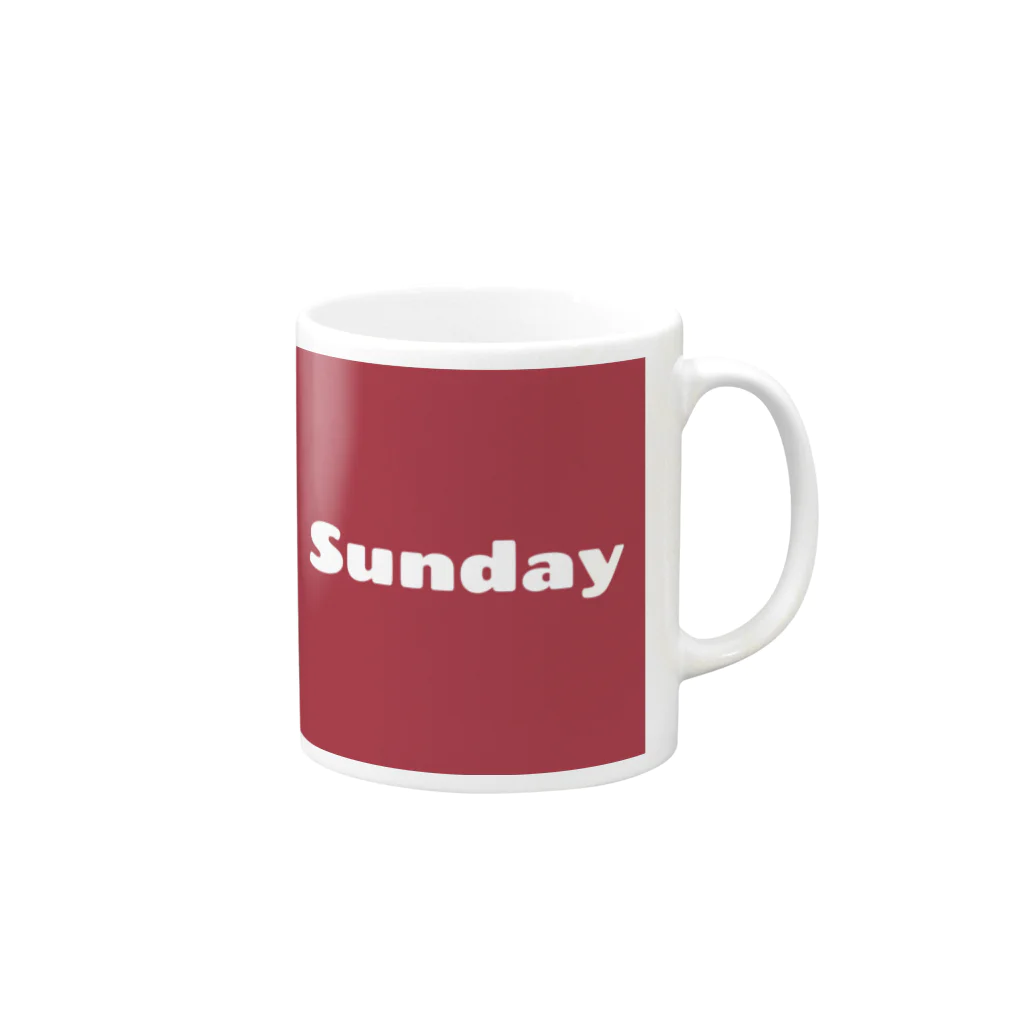 めんまのSunday Mug :right side of the handle