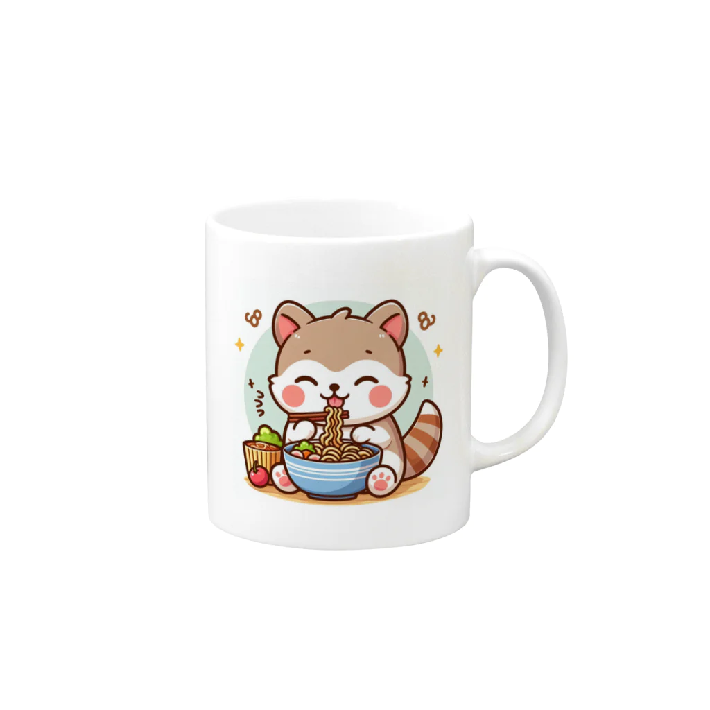 音楽ルー106のかわいい動物 Mug :right side of the handle