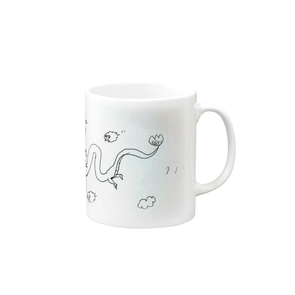 小人の不思議なお店ののぼりりゅう Mug :right side of the handle