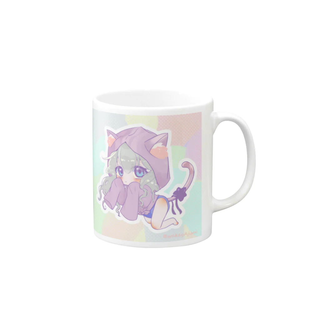 ALMの水着代理ちゃん Mug :right side of the handle