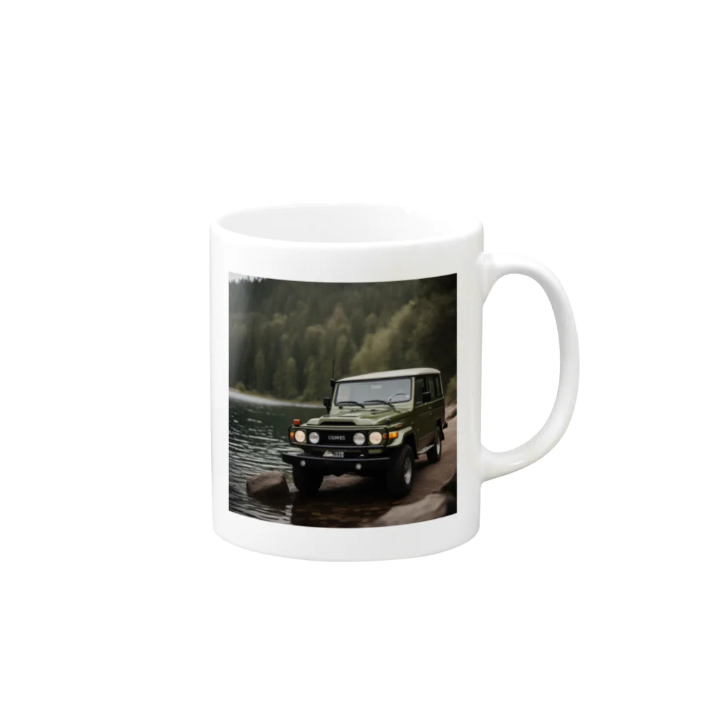 1hzのランクル４０？７０？ Mug :right side of the handle