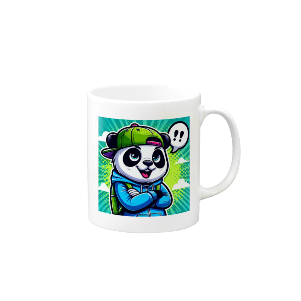 pandaloveの生意気な弟ぱんだ Mug :right side of the handle