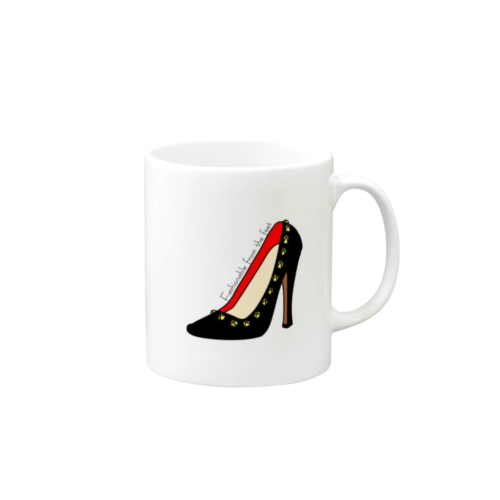 i.moonのFashionable from the feet Mug :right side of the handle