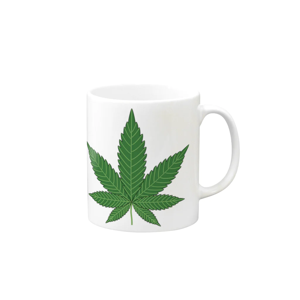 iroiro_ojisan11の大麻 Mug :right side of the handle