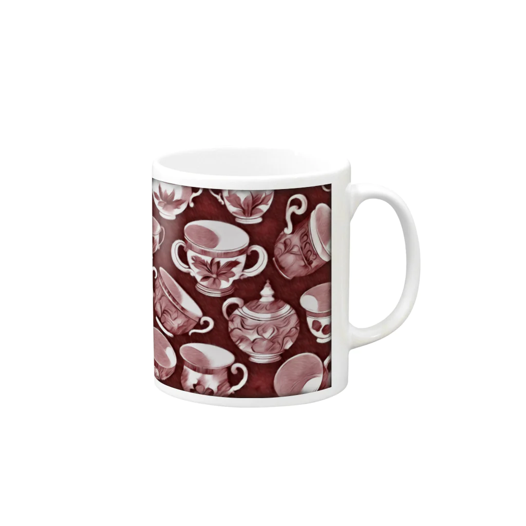 (っ◔◡◔)っ ♥ Le Petit Trésor ♥の花の詩カップ(The Flower Poetry Cup) Mug :right side of the handle