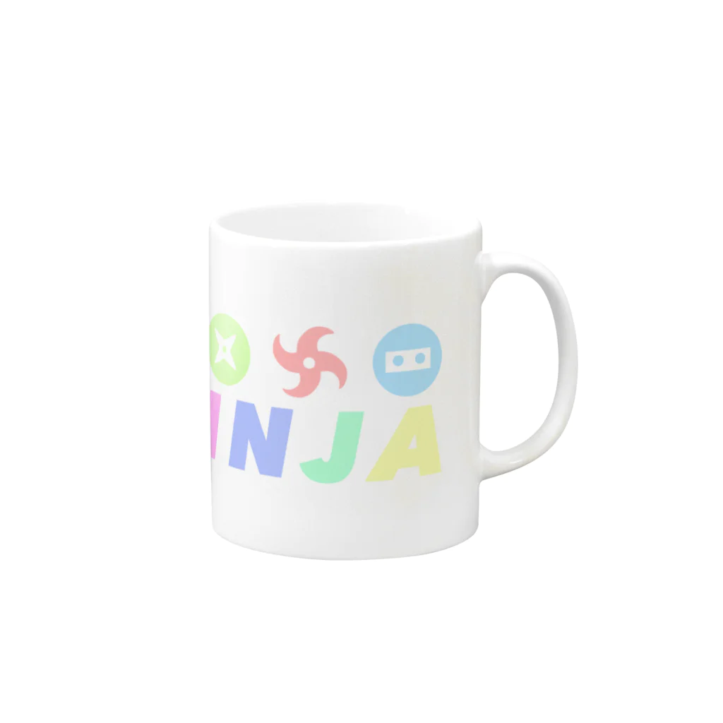 KAPPANGのKAPPANGオリジナルブランド「nimja.spring」 Mug :right side of the handle