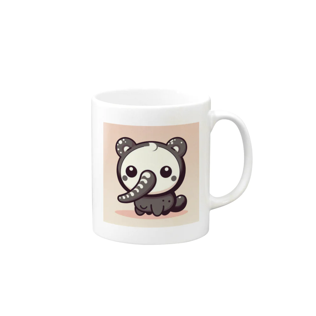 gogodiggerのゾウパンダ Mug :right side of the handle