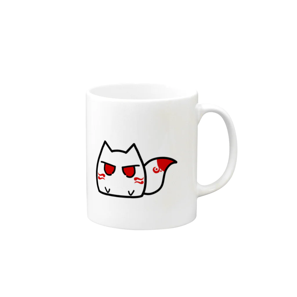 エルア🦊🤍VTuberのミニエルアちゃん Mug :right side of the handle