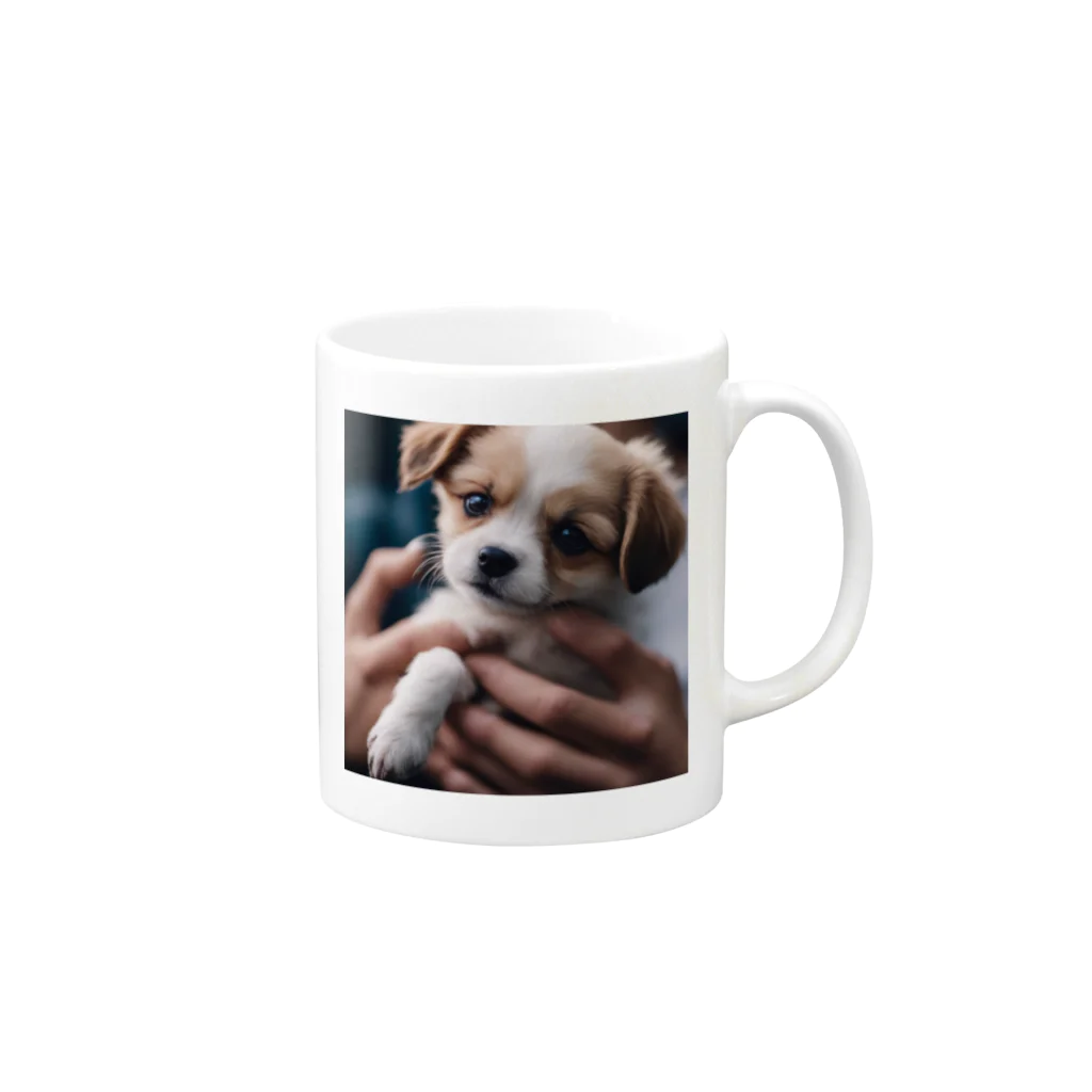 maru1515のわんこ Mug :right side of the handle