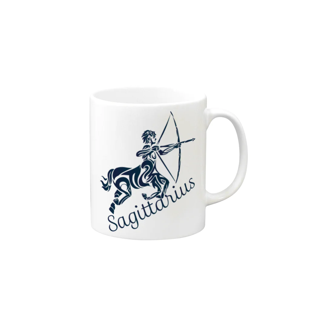 chicodeza by suzuriのサジタリウス Mug :right side of the handle