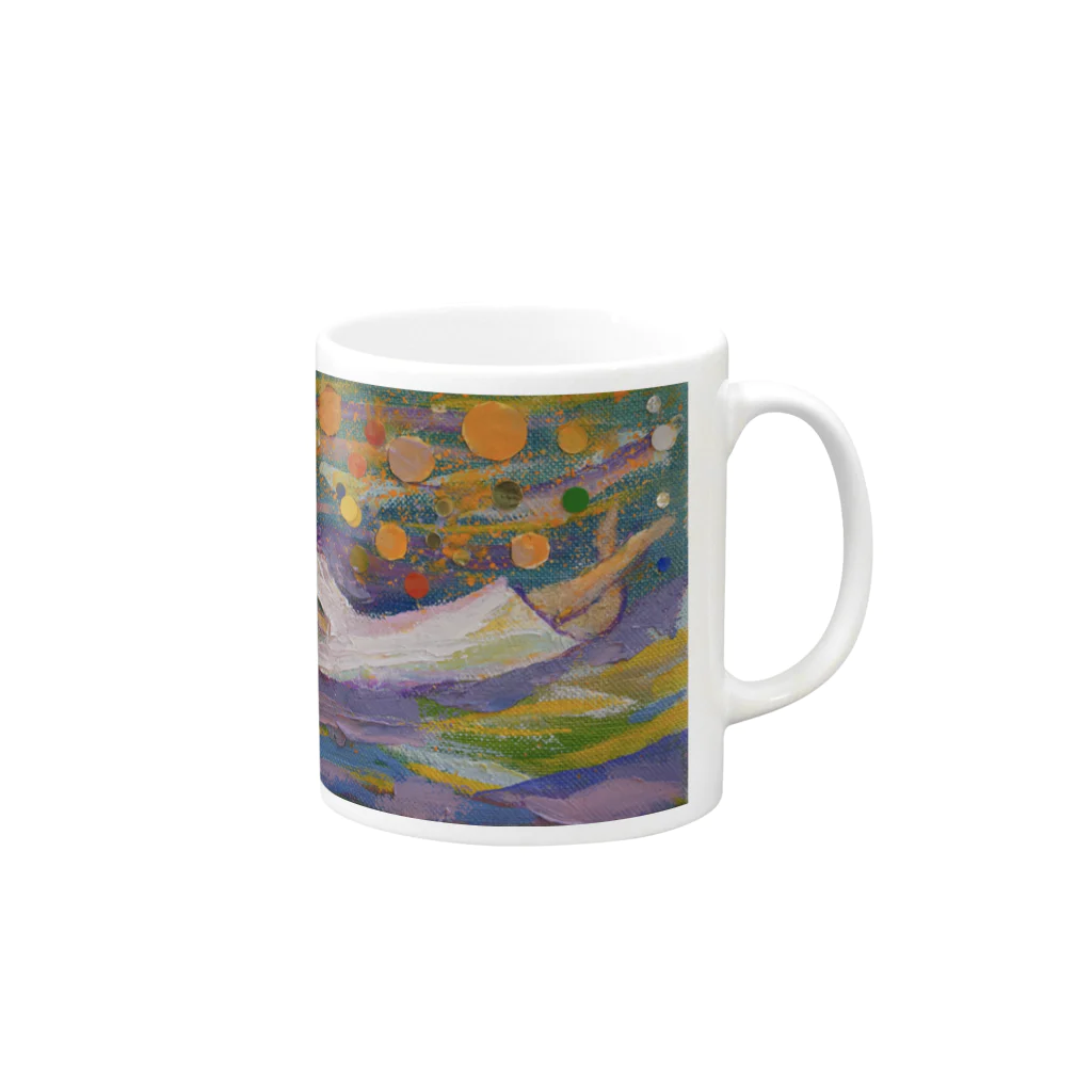 アルクメーネの宇宙を旅する少女 Mug :right side of the handle