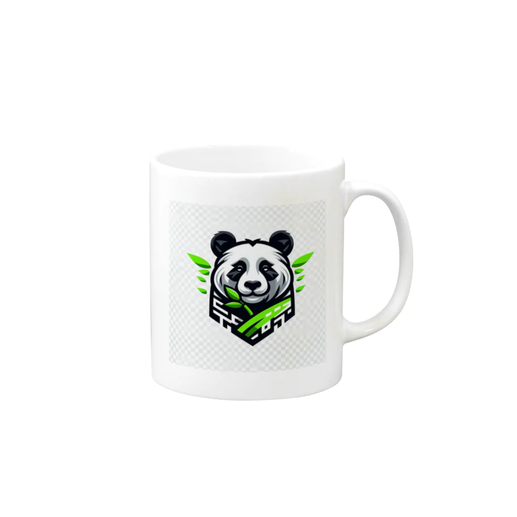 Design Harborのcool panda マグカップの取っ手の右面