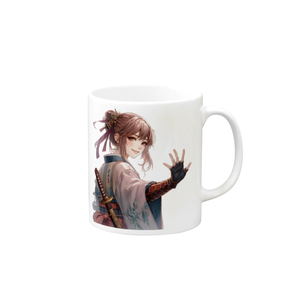 chocotamaの侍女子 Mug :right side of the handle