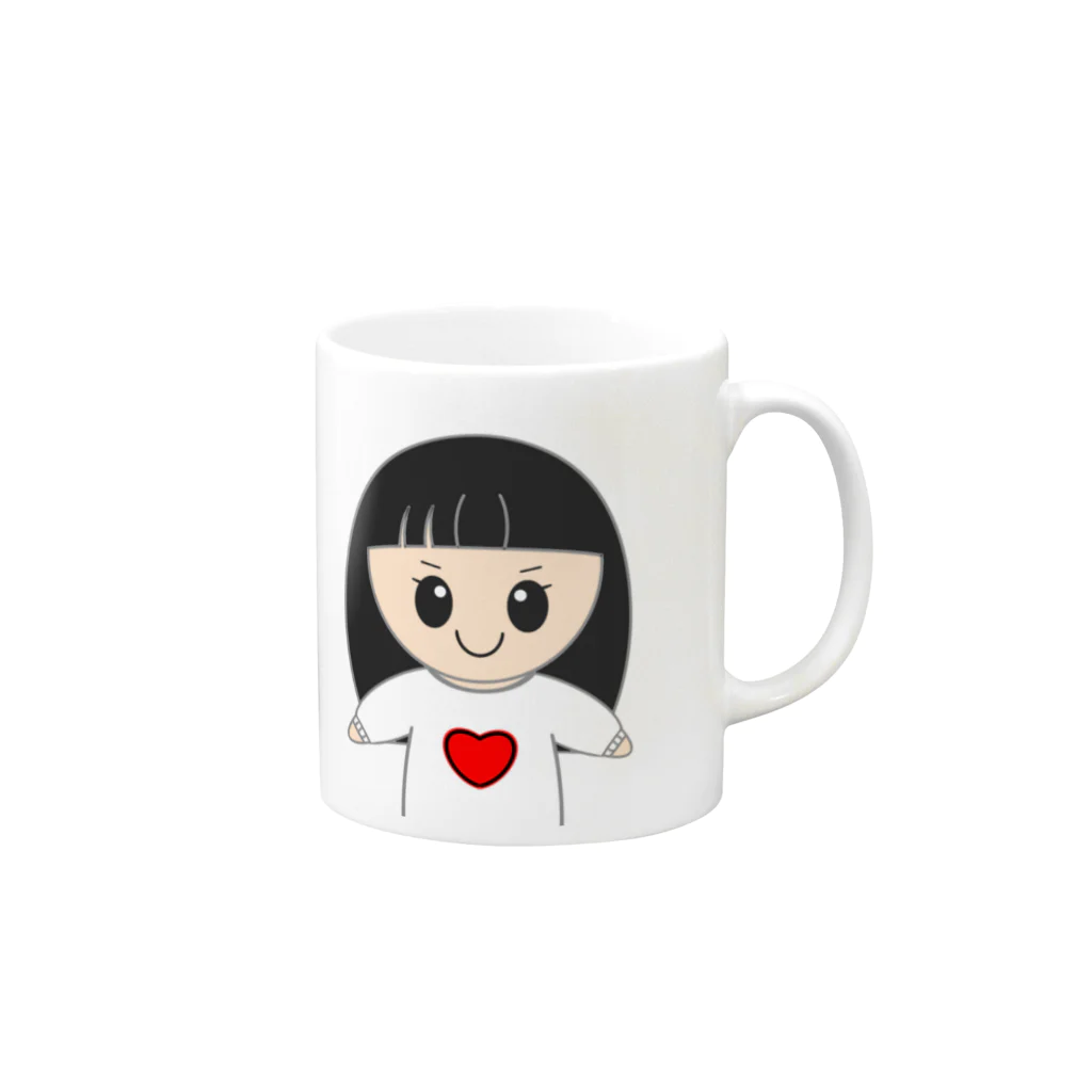 みくまるのみくまる Mug :right side of the handle