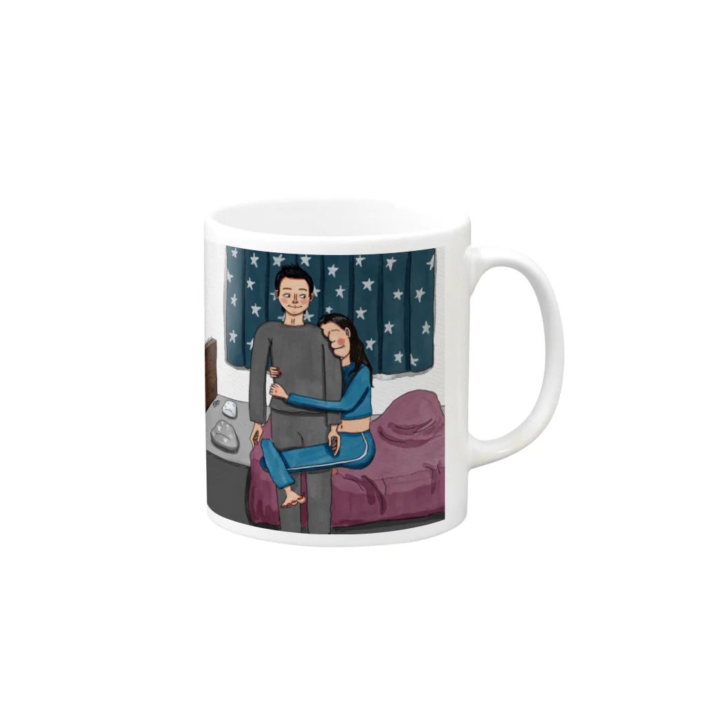 Kim BurtonのDon’t leave me alone  Mug :right side of the handle