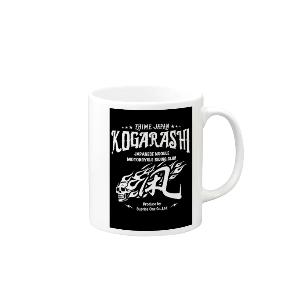 surprise1のKOGARASHI motorcycle club Mug :right side of the handle