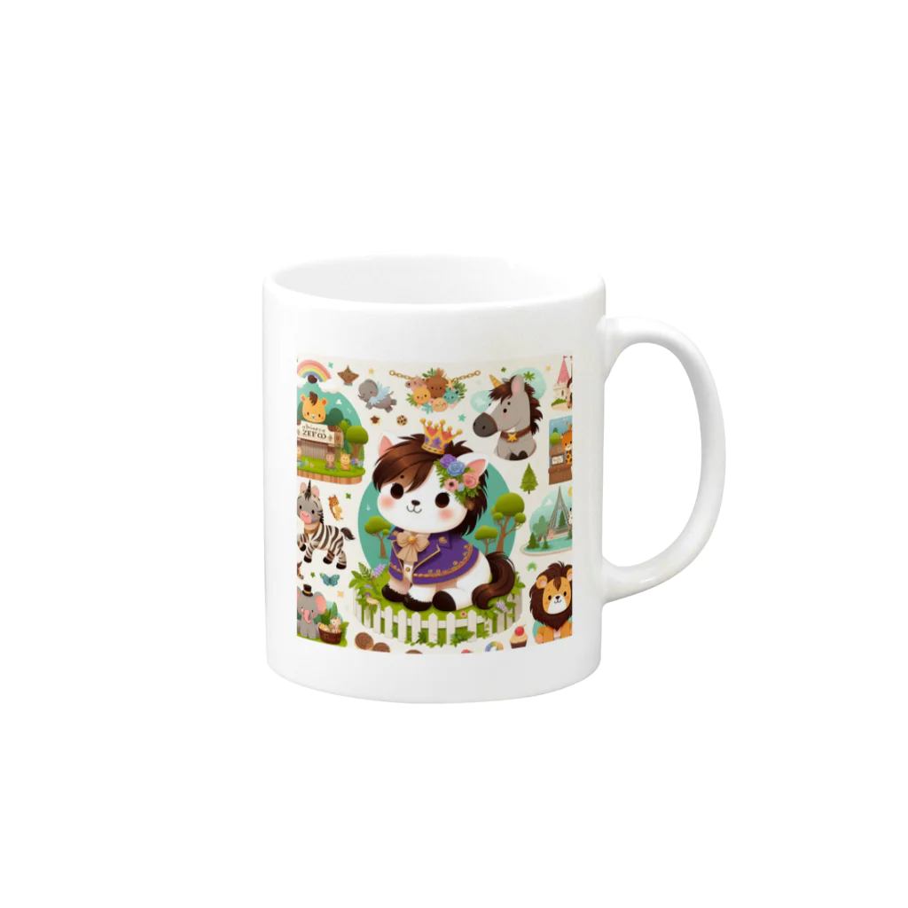 deepspeedkazumannのゆかいなZOO Mug :right side of the handle