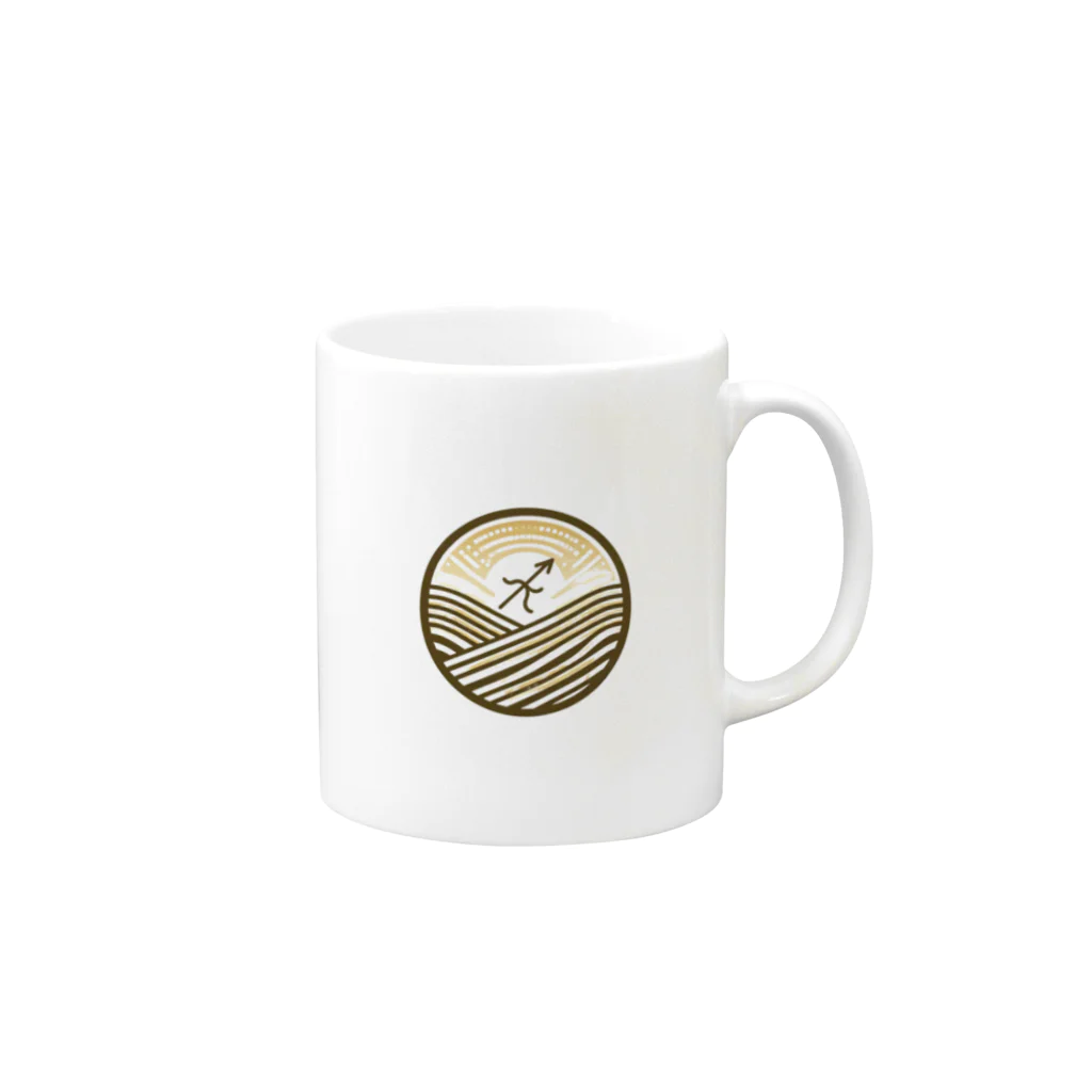 StarColorWaveの【八白土星】guardian series ”Sagittarius” Mug :right side of the handle