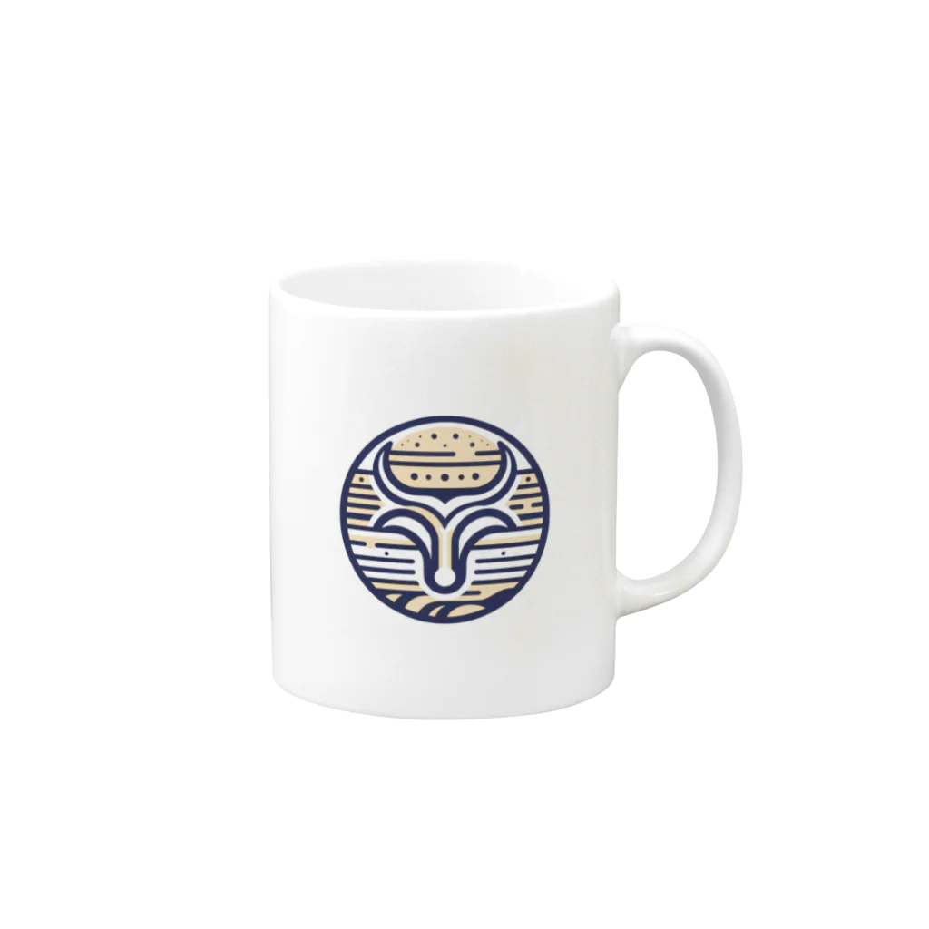 StarColorWaveの【八白土星】guardian series ”Taurus” Mug :right side of the handle