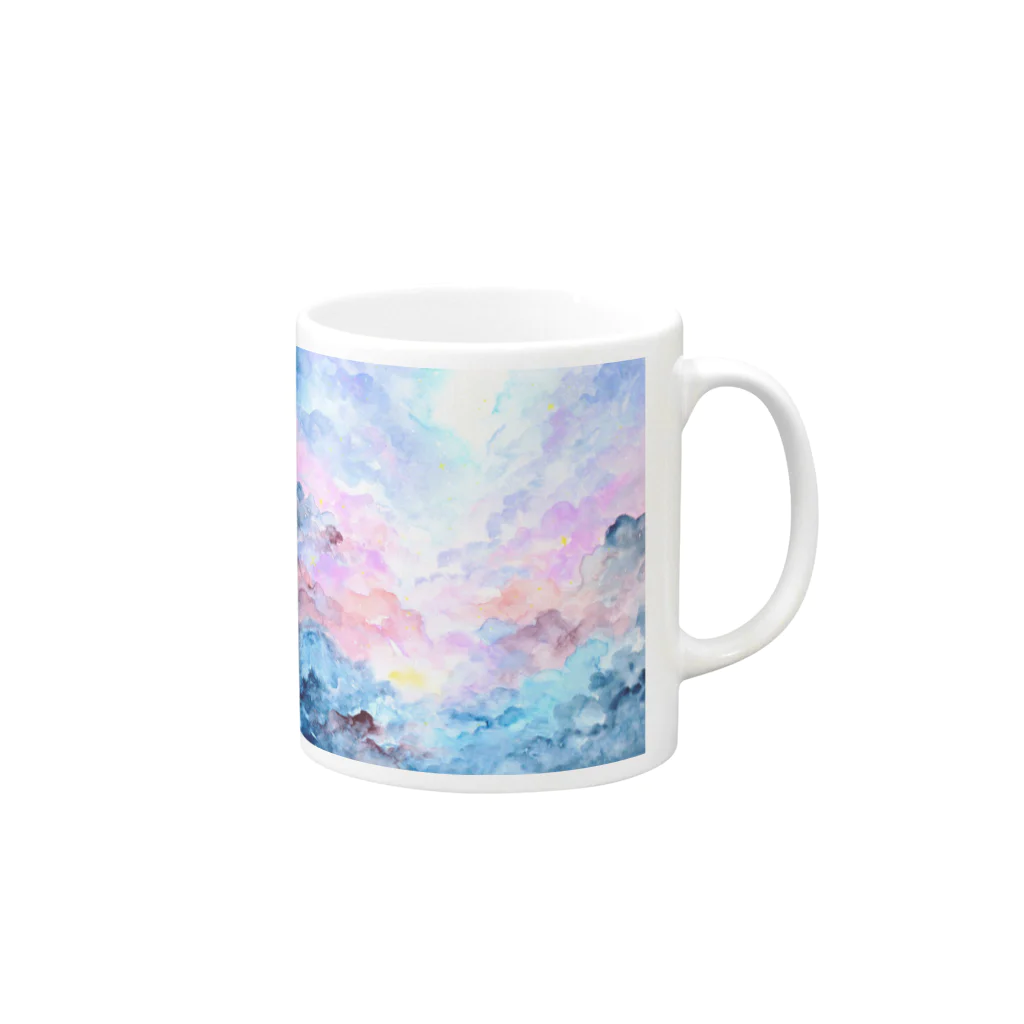 sakura_nakoのよあけ Mug :right side of the handle