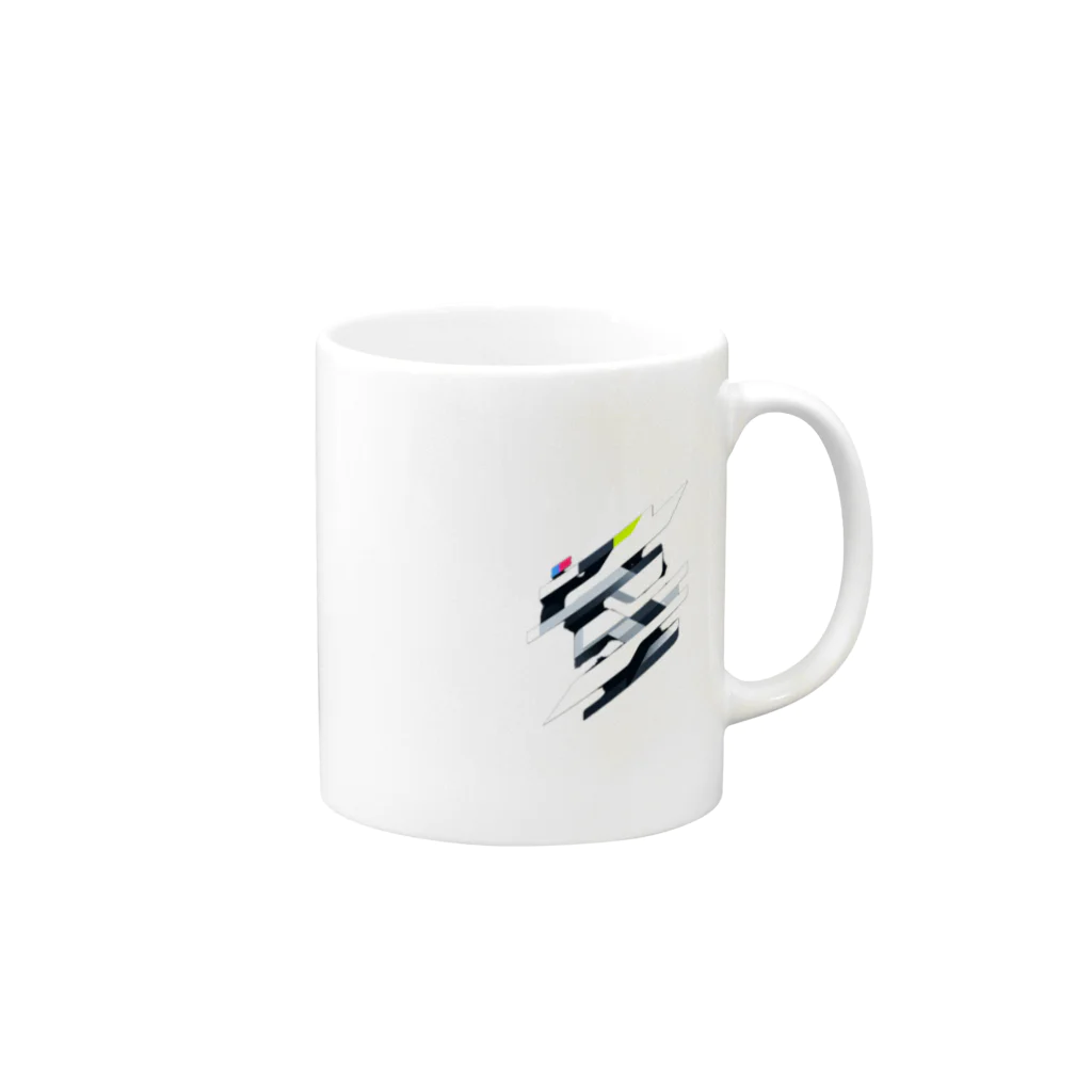 たまちのフューチャリスティック Mug :right side of the handle