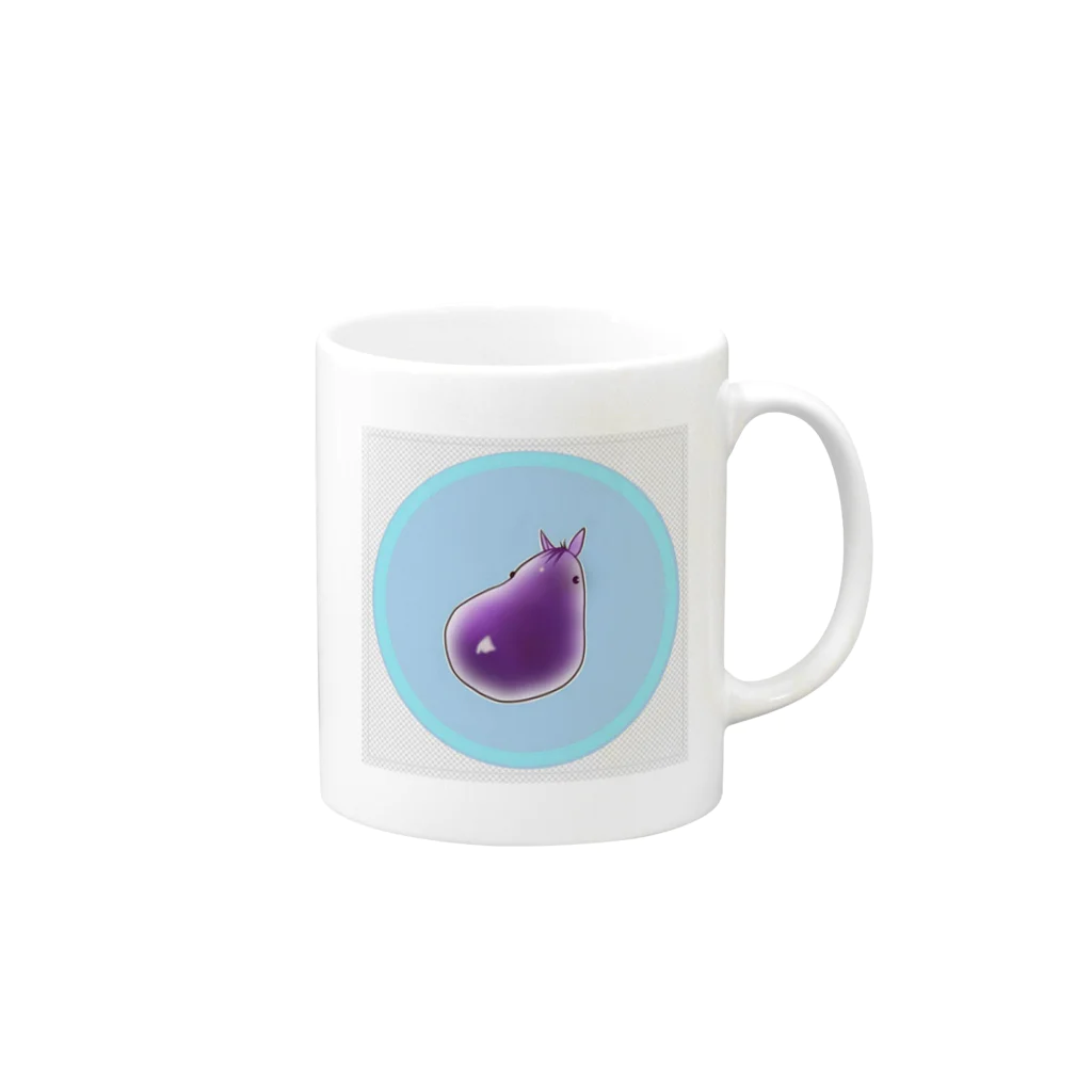 rin-asamoriのナスあーこ Mug :right side of the handle