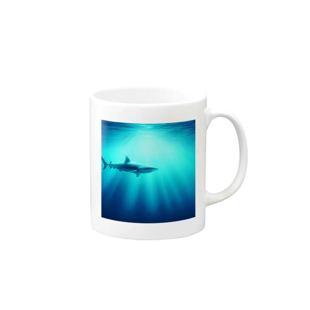 cray299のサメ Mug :right side of the handle