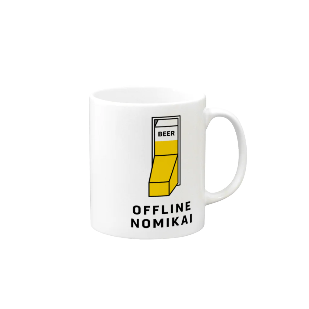 U E P O NのOFFLINE NOMIKAI マグカップの取っ手の右面