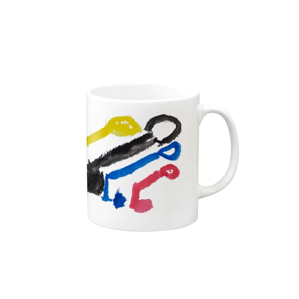 はっちゃんショップのライト Mug :right side of the handle