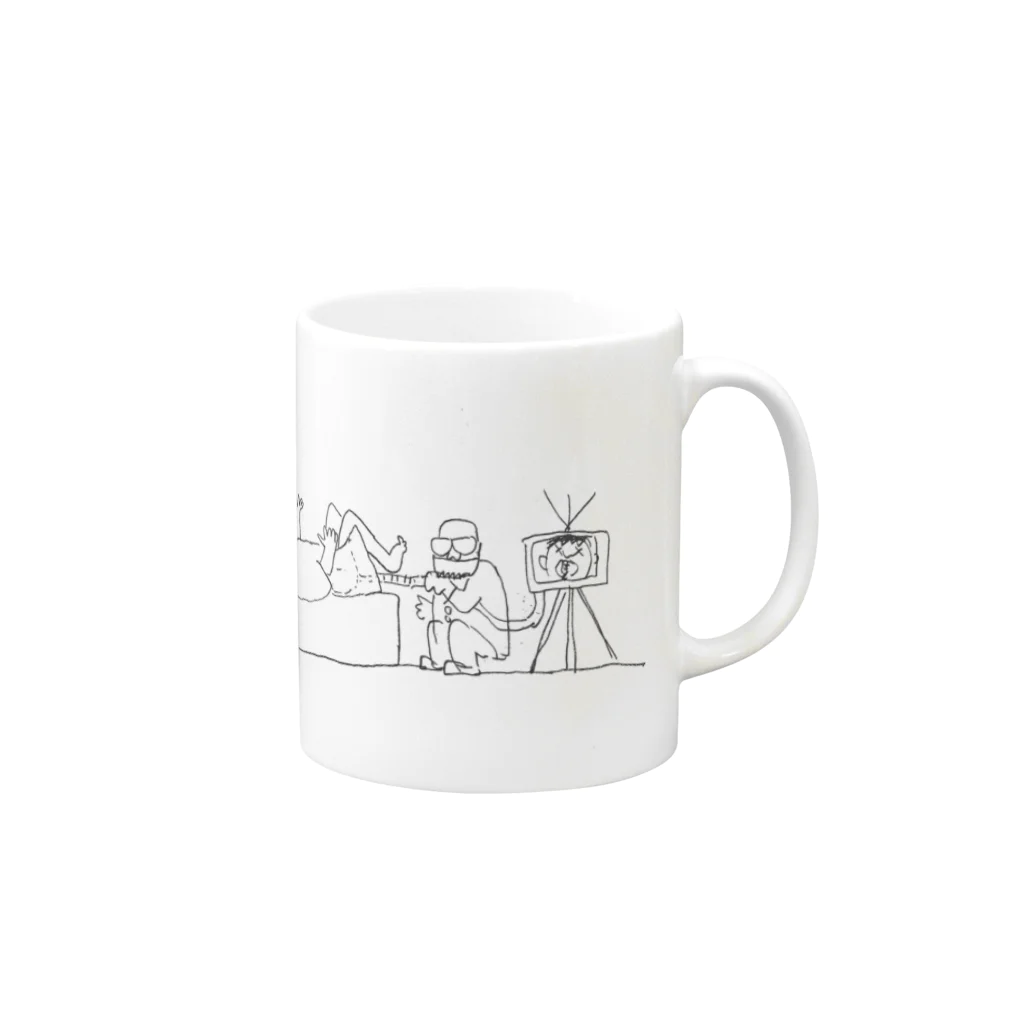 イガソ君ストアの胃カメラ Mug :right side of the handle