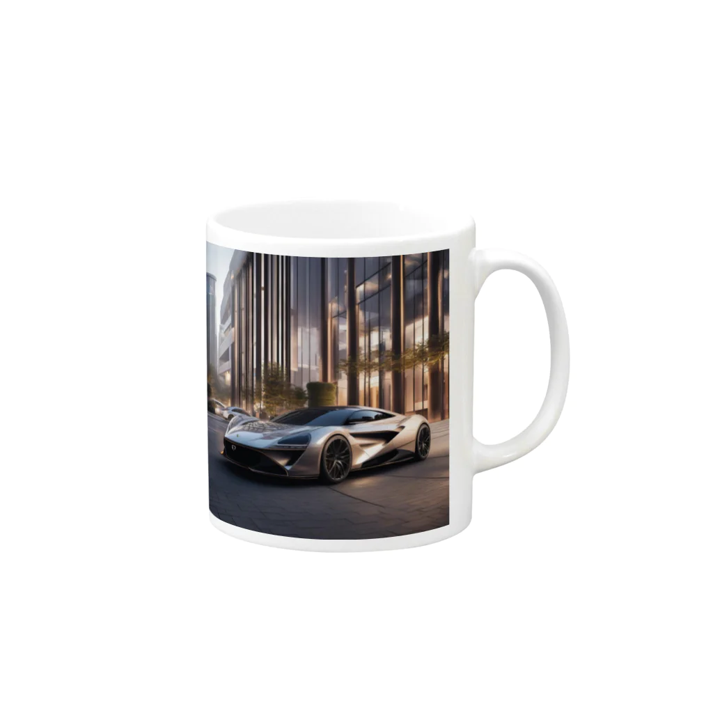 Try Anythingのスーパーカー コレクション Mug :right side of the handle