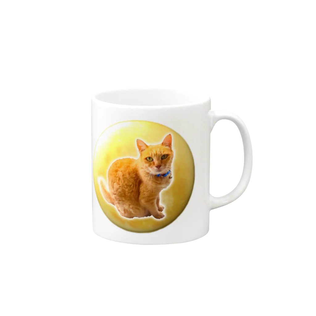 ティクタクとSORAの物語の猫のメイちゃん Mug :right side of the handle